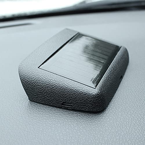 Kakalote Car Solar Powered Lcd Clock,Stick-On Luminous Car Clock,Temperature Display Car Dashboard Clock(Green) #TOP1