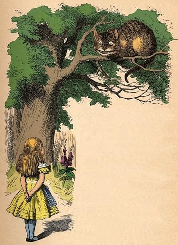 Image déco Alice et le chat du Cheshire Tenniel grand format 60x90