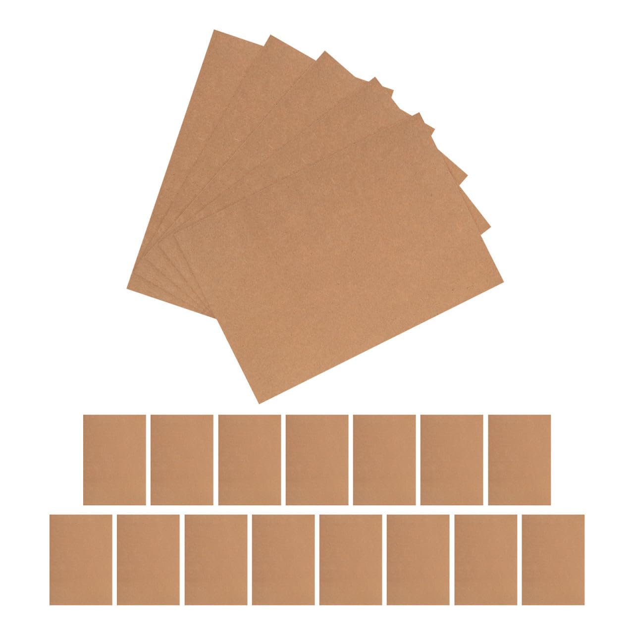 Alasum 100 Pezzi Cartoncino Materiale Resistente e Versatile Kraft per Artigianato e Scrapbooking Carta Rigida per Biglietti e Etichette per Progetti Creativi