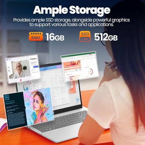 Image of HP 250 G10 15.6 inch FHD Business Laptop Computer - Intel 10-Core i7-1355U Processor(Up to 5.0GHz), Intel Iris Xᵉ Graphics, 16GB RAM, 512 GB SSD, HDMI, Webcam, Wi-Fi 6, Windows 11 Pro, w /Accessoires