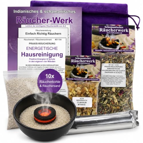 Räuchern GEGEN Negative Energie 8-TLG Set ENERGETISCHE...