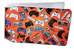 (80+ Designs) Bus Pass Wallet Credit Travel Rail Ticket Card Holder for Oyster Zip Business ID Card - Bifold - Party Bag Gift School Leaver (Game Console Controller)