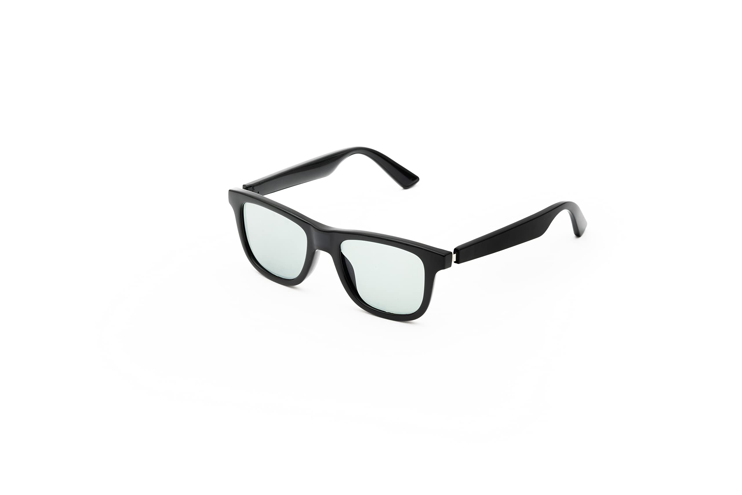 Wicue VR-3001 Occhiali da sole E-lectromusic, lenti elettroniche fotocromatiche istantanee e polarizzate, Bluetooth, gestione chiamate e musica tramite touch, Nero