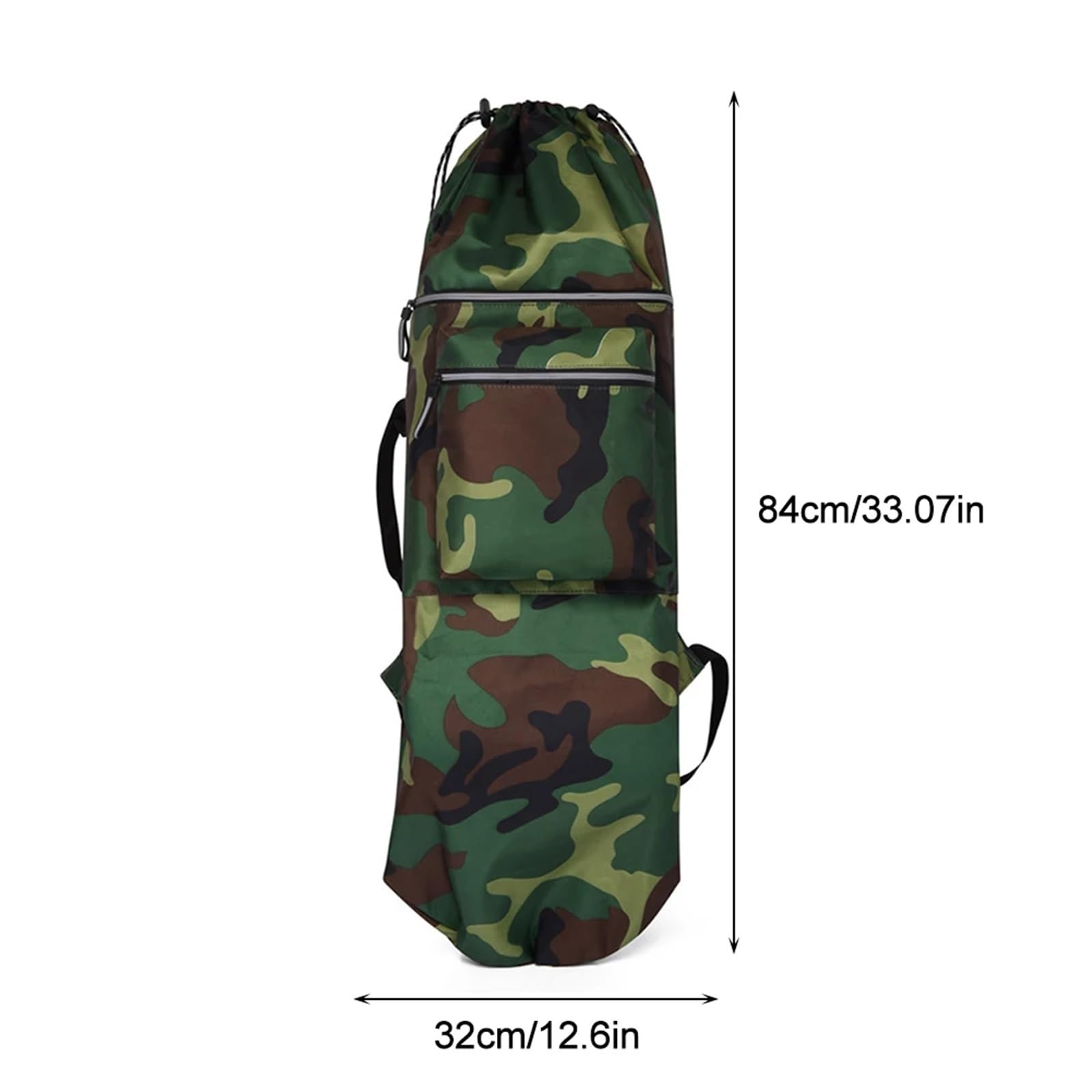 Borsa da Skateboard Zaino porta skateboard, borsa attrezzatura subacquea, multifunzione, chiusura con coulisse for uomo e donna