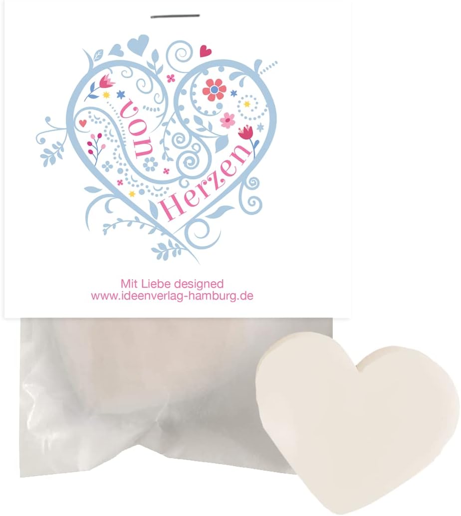 8 jabones de regalo Von Herzen sin aceite de palma de leche de oveja regalo de invitados agradecimiento como regalo para cumpleaños infantiles bienvenidas bolsas de regalo jabón de leche de oveja.