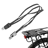 27 Inch Bungee Cords, Heavy Duty Adjustable Long Bungee Straps with Hooks, Elastic Rubber Flat...