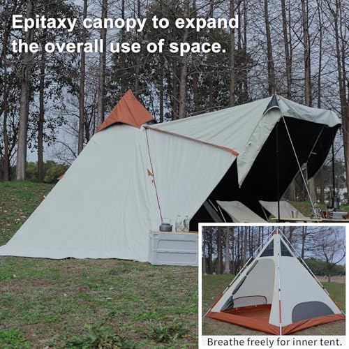 Carpa tipi para camping resistente al agua 4-6 personas miniatura 4
