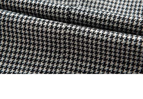 GATMSTZ Men's Notch Lapel Houndstooth Suit Blazers Slim Fit Wedding Prom Jackets4