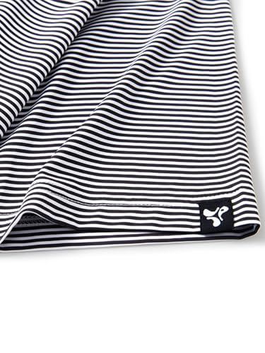 Image of Men' s Golf Shirts Short Sleeve Performance Moisture Wicking Dry Fit Striped Golf Polo Shirts for Men