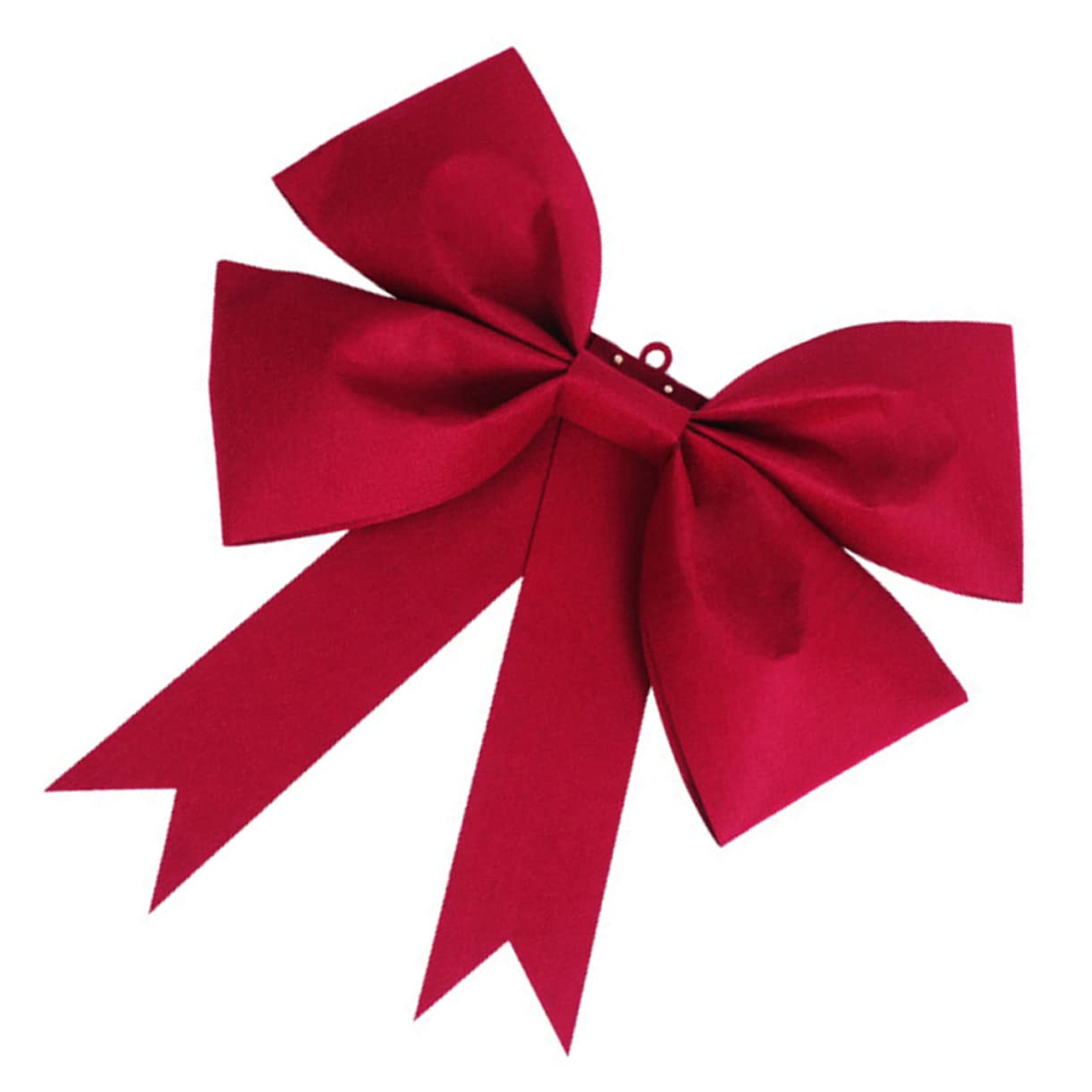 Nœud de Mariage Rouge en Tissu Non Tissé, 1 Lot Décoratif | Décoration Suspendue pour Mariage, Porte, Style Romantique Chic, Ambiance Festive