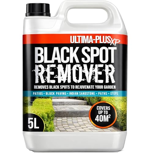 Ultima-Plus XP Black Spot Remover - Deeply Cleans to Remover Black Spots Dirt and Grime - Perfect for Patios Paving Driveways and more (5 Litres)