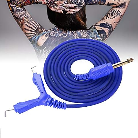 Tattoo Cable, Tattoo Line, Tattoo With Cable Silicone Gel, Tattoo Machine Adapter Cable, Tattoo Clip Cord For Tattoo Machine Power Supply Tattoo Thread(Blue) Cover