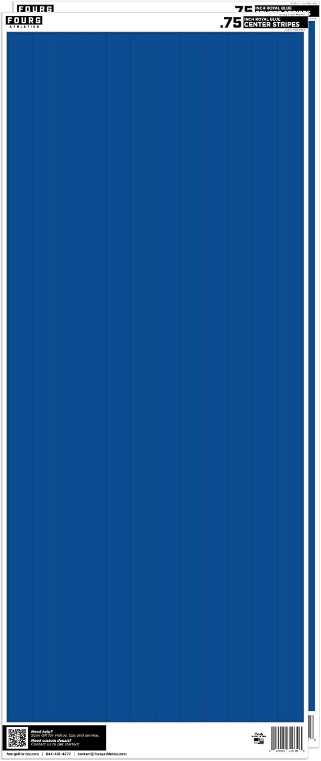 Center Stripe Football Helmet Decals