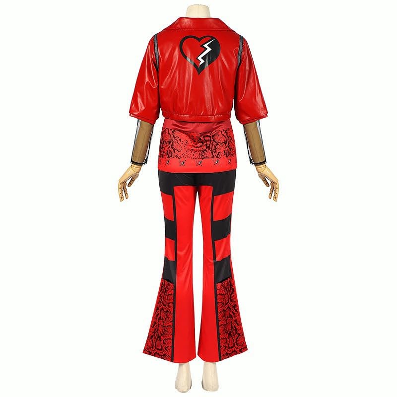 Disfraz completo rojo para niñas 7-8 años miniatura 7