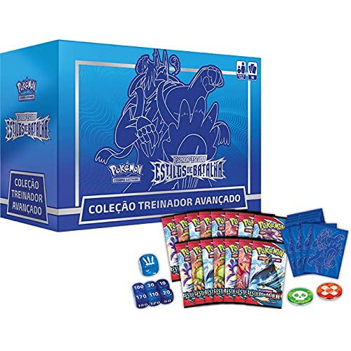 Box Elite Pokémon Espada e Escudo 5 Estilos de Batalha Coleção Treinador Avançado Urshifu Golpe Flui