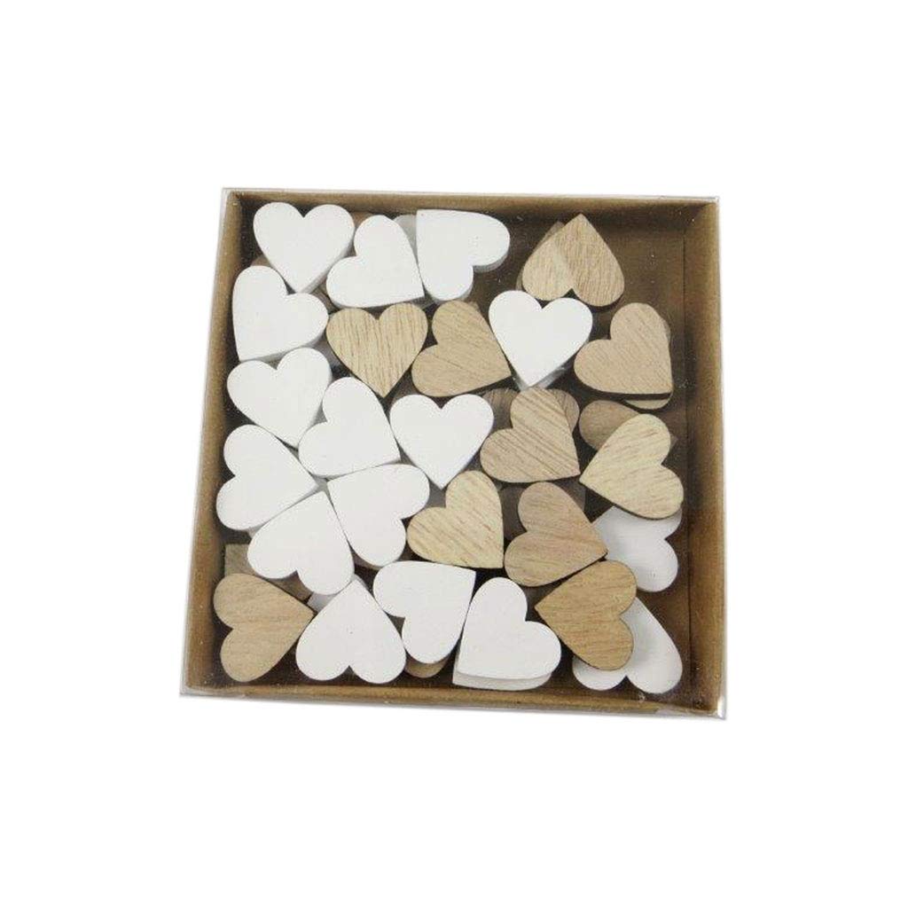 72 Stück Holzherzen Deko In Rot & Weiß – Perfekte Streudeko Für Hochzeit & Valentinstag