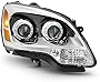 ACANII - For 2008-2012 GMC Acadia Chrome Housing 2nd Design Projector Headlight Headlamp Assembly Right Passenger Side