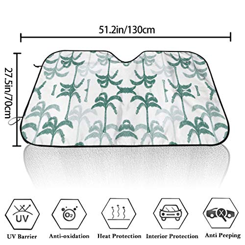 NengBuy Parasole per Auto Artemis Palm Tree Green