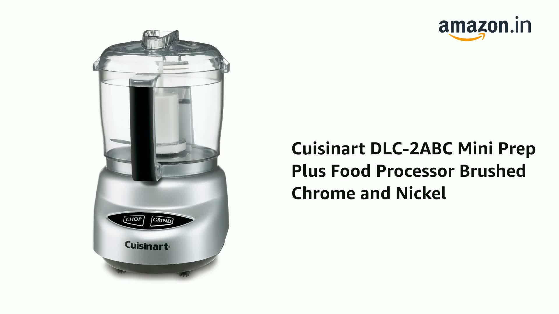 Cuisinart DLC-2ABC Mini Prep Plus Food Processor Brushed Chrome