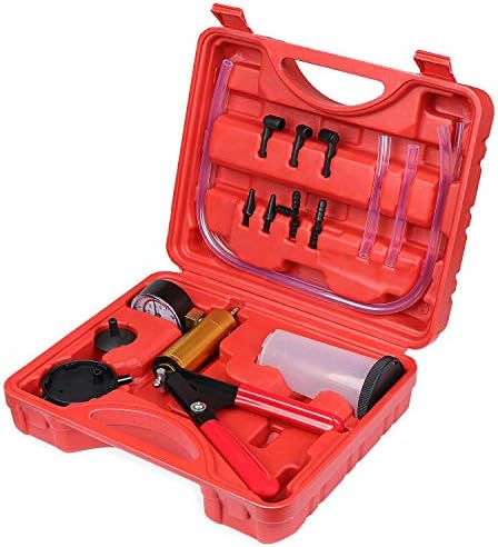 Equipo de Purga de Frenos de Freno de probador de Bomba de vacío con medidor de vacío, Adaptador para vehículo automotriz, camión y Moto