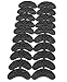 20Pack Replacement Black Rubber Sole Heel Savers Toe Plates Tap DIY Glue On Shoes Pad