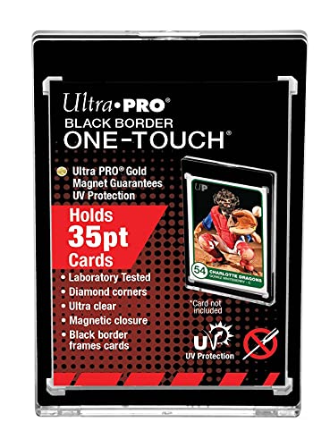 Ultra PRO - 35pt Cards UV ONE-TOUCH Magnetic Holder - Premium Trading Card Display Case Magnetic Closure Standard Size Card Protector