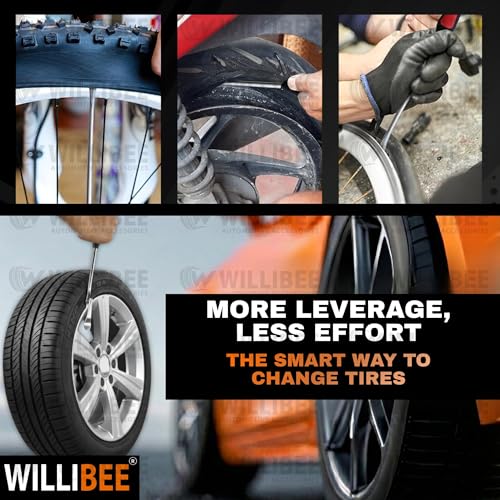 Image of WILLIBEE Heavy Duty Tyre Levers for Cycle & Bike | Tire Changing Tools for Two Wheelers | Size-12 INCH (Pack of 2)
