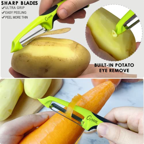 Vegetable Potato Peelers For Kitchen, Y Peeler For Apple Fruit Carrot Zucchini Cucumber Potatoes, Good Grip Veggie Peeler Makes Peeling Very Easy #TOP3