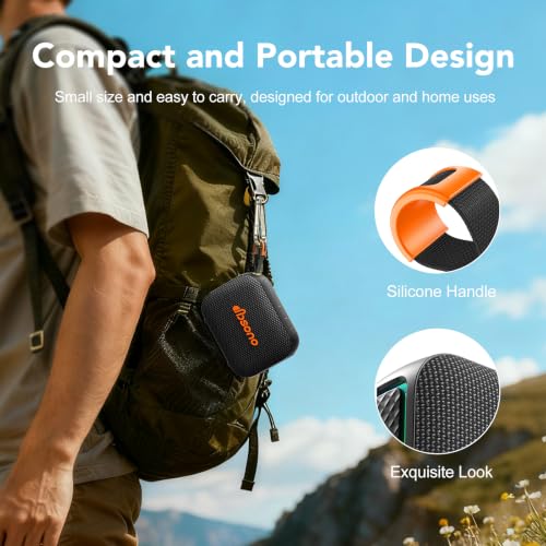 Image of Portable Bluetooth Speaker Line-in Support: IPX5 Waterproof, Black