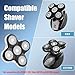 Shaver Replacment Heads Compatible with Remington Balder Pro XR7000 Head Shaver (3 Packs)