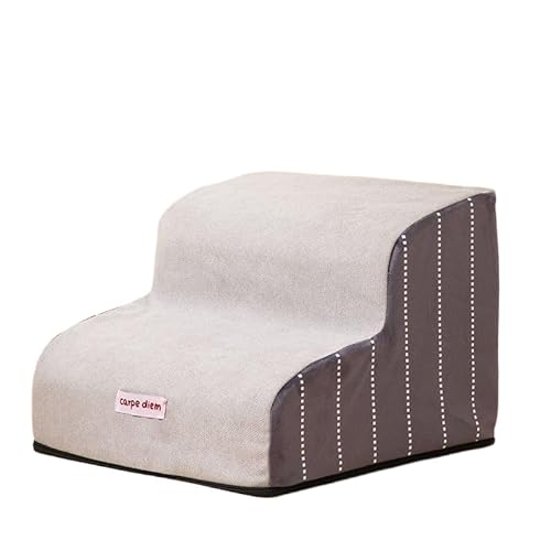 NEWVO ドッグステップ 2段/3段/4段 犬用階段 滑り止めマット付き 安定性 ソファ/ベッド用 小型犬・高齢犬・短足種対応 洗える取り外しカバー ペットステップ 老犬介護 ケガ防止 猫も使用可