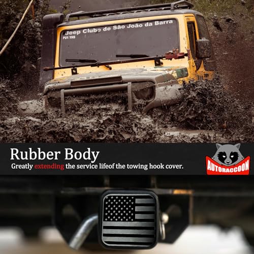image for AUTORACCOON Hitch Cover Fits for 2-inch Hitch，Trailer Hitch Cover Tu