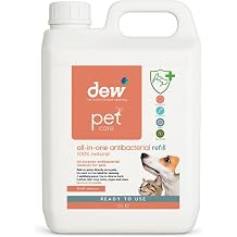 Dew Pet All-In-One Antibacterial 2.5L | 100% Mineral, Hypoallergenic, Vegan Friendly | Fast Acting, Effective against Bacteria | Neutralises Pet Urine & Odour | Made in UK