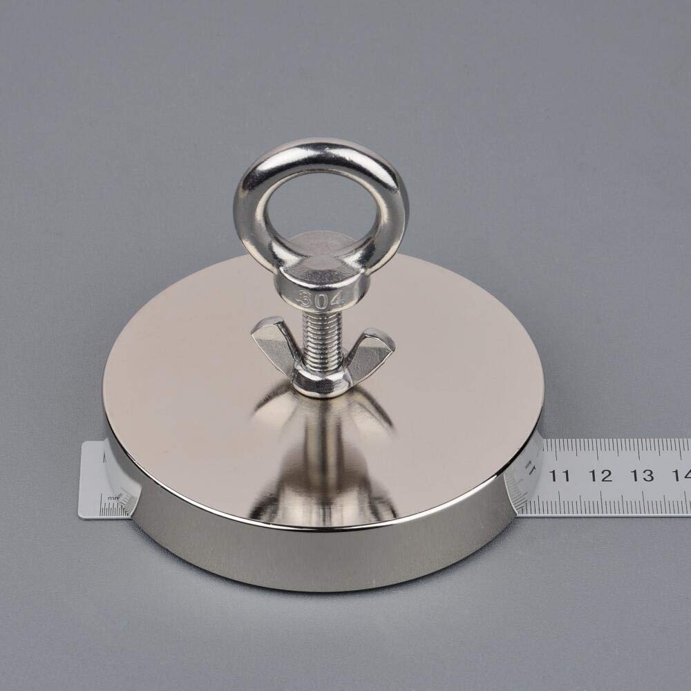 Buу 1 gеt 1 Mutuactor 1200LBS Magnetic Pull Force Neodymium Recovery Salvage Fishing Magnet with 10m Rope