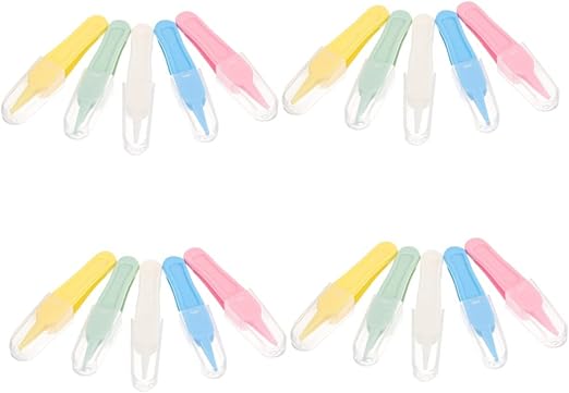 Hemoton 20 Pcs booger clip nose cleansing tool ear wax removal tool booger picker for infants baby nose cleaner baby cleaning supplies cleaning nose cleaner portable Macaron child abs