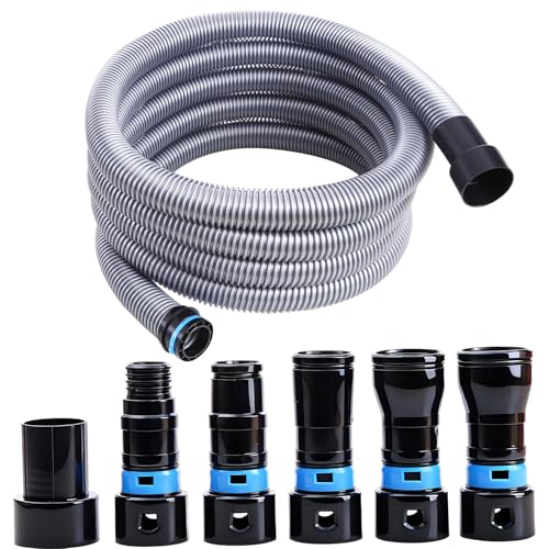 16FT Dust Collection Hose Kit with 6 Adapters