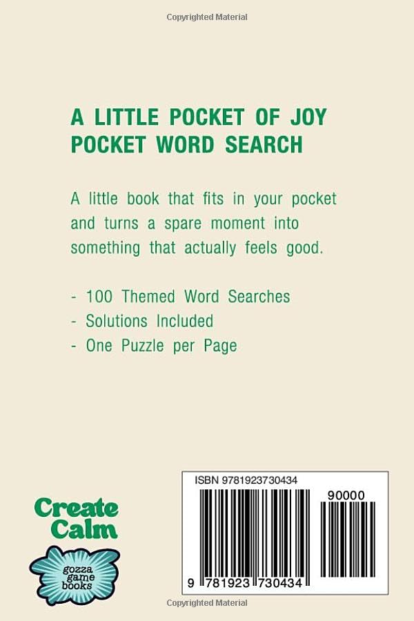Pocket Word Search: A Little Pocket of Joy - 4x6 Compact Travel Size Puzzles (Pretty Pocket Word Search) image 3