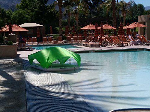 AquaCabana, World's Only All Day/All Way Shade Floating Aqua Cabana for Pools, Beaches, Lakes and Rivers Color Pink