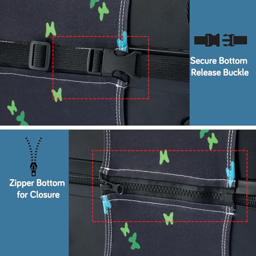 Image of HOKIPO Suitcase Covers for Trolley Suitcase, 220gsm Durable and Washable, Medium (21-22inch) - Color Drip (AR-6344-D5)