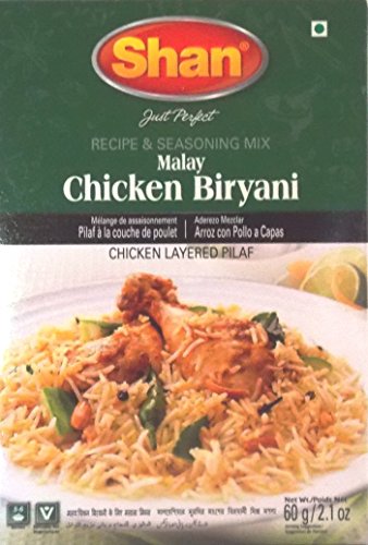 Shan Malay Chicken Biryani Recipe And Seasoning Mix - Pack of 6