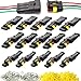 Produktbild 15 Set Wasserdicht Stecker Steckverbinder,Zuzer Verbessert PA66 Nylon Gehäuse 1.5mm Serie Auto Wasserdicht Schnellverbinder 2 3 4 Polig