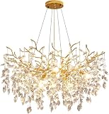 INSTALLATION FACILE : Un manuel détaillé est disponible pour les lustres en cristal. Il vous suffit de régler la hauteur à l'aide d'une guirlande de cristaux de taille unique. Une fois terminé, il sera magnifique !