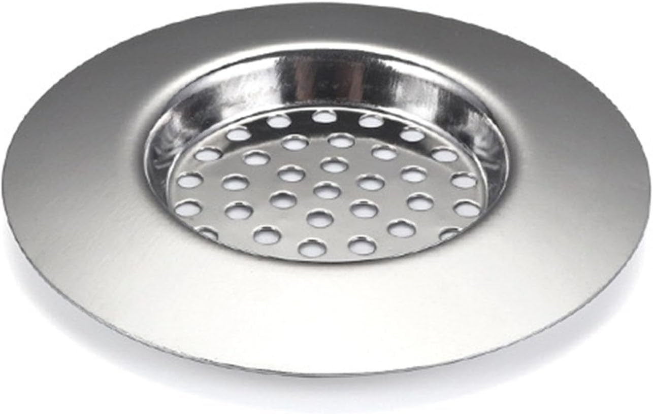 Flat Stainless Steel Sink Strainer, Flat Rubber Sink Strainer Stainless Steel Drain Filter Flat Sink Drain Strainer Flexible Sink Basket Strainer Sink Debris Catcher