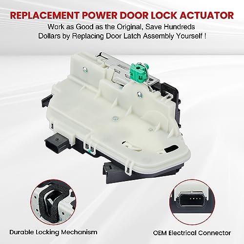 Image of SYERAL Rear Left Driver Side Power Door Lock Latch Actuator Compatible with 2009-2014 F-150, 2010-2014 Mustang, 2011-2019 Explorer, 13-19 Taurus 10-14 Lincoln Mark LT Replacement# 9L3Z-5421812-A