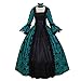 Riou Kleider Halloween Kostüm Damen Winter Steampunk Gothic Trompete Mittelalter 50er Vintage Court Cocktailkleid Ballkleider Partt Cosplay Karneval kostüm Faschingskostüme