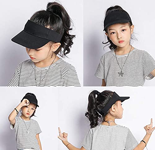 Kids Sun Visors Adjustable Cap - Unisex for Children Athletic Sports Hats UV Protection fit for 5 to 12 Years Old 52-56cm3