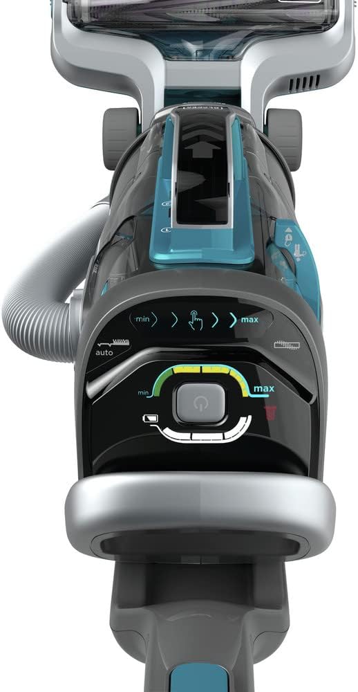 مٿو view of the vacuum's control panel