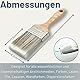 ORGAFLIX Lasurpinsel 60mm Premium - Kein Borstenverlust - Lasur Pinsel für Holz außen, Lacke, Farbe, Öl, Möbelfarbe streichen - Lackpinsel breit, Malerpinsel, Flachpinsel, Lackierpinsel, Flächenpinsel