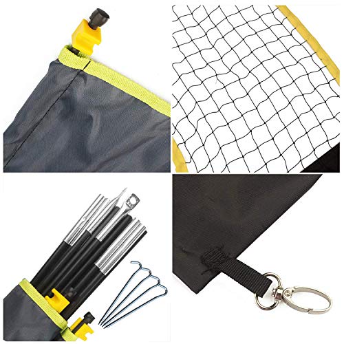 image for AlpsWolf Portable Badminton Net Set with Stand Carry Bag, Volleyball B