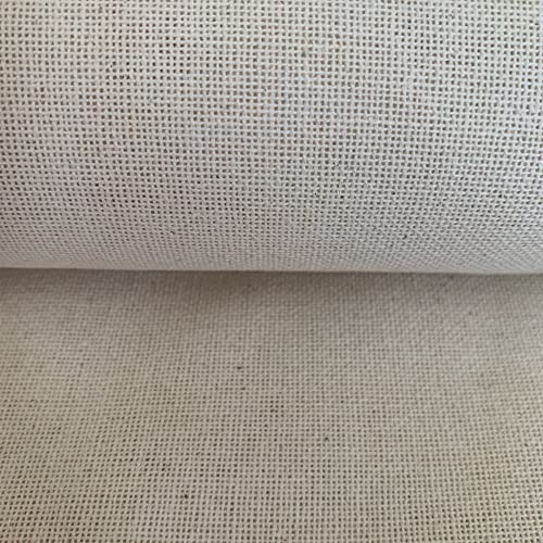 Image of 32 Count Evenweave Cloth Embroidery Cross Stitch Fabric, Natural Warm Color Ecru, W59 x L20